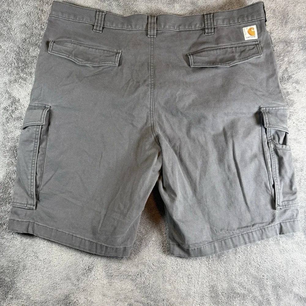Carhartt Mens Rugged Flex Relaxed Fit Cargo Shorts Gray 103542 42